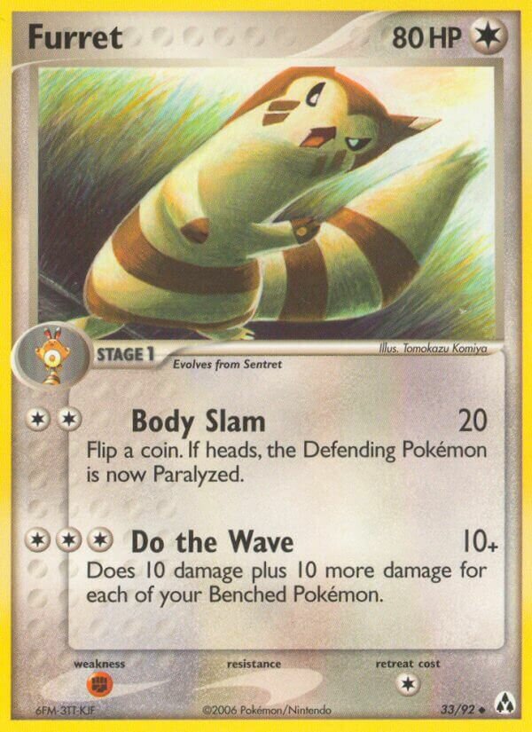 Furret 033/93 — EX Legend Maker (English Pokémon TCG card)