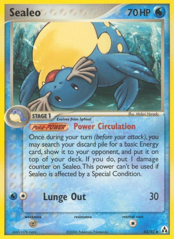 Sealeo 043/93 — EX Legend Maker (English Pokémon TCG card)