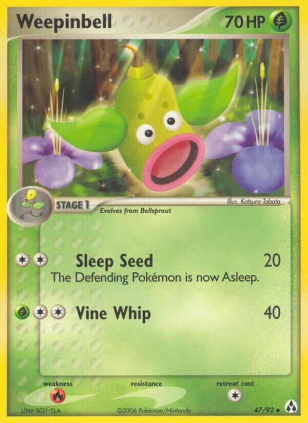 Weepinbell 047/93 — EX Legend Maker (English Pokémon TCG card)