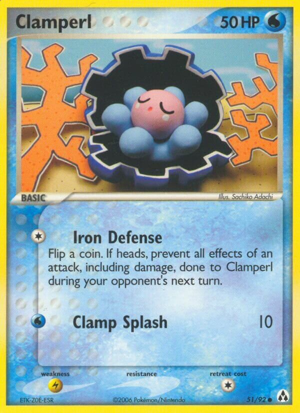 Clamperl 051/93 — EX Legend Maker (English Pokémon TCG card)