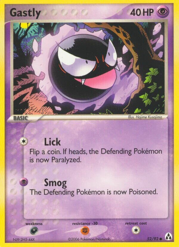 Gastly 052/93 — EX Legend Maker (English Pokémon TCG card)