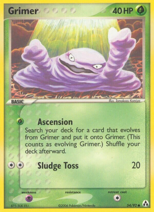 Grimer 054/93 — EX Legend Maker (English Pokémon TCG card)
