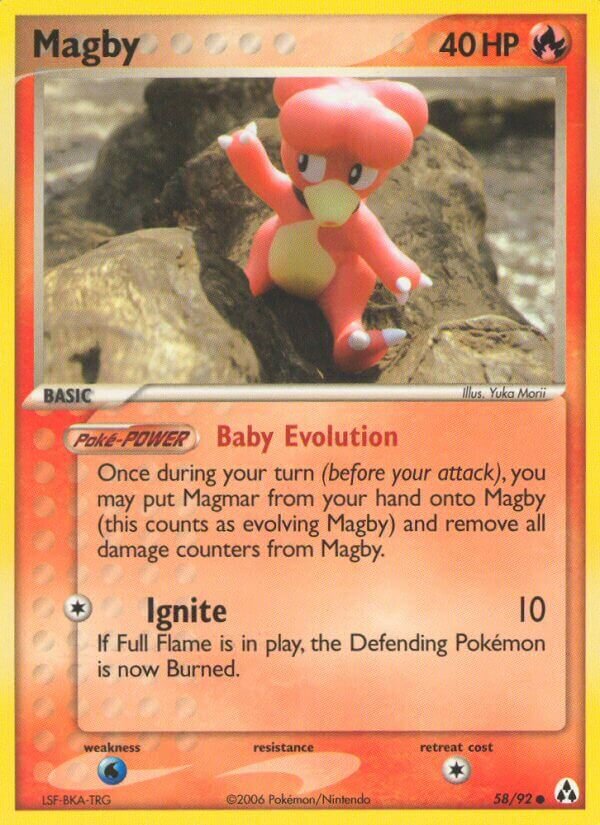 Magby 058/93 — EX Legend Maker (English Pokémon TCG card)