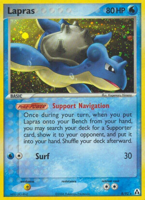 Lapras 008/93 — EX Legend Maker (English Pokémon TCG card)