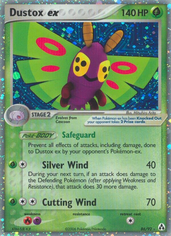 Dustox ex 086/93 — EX Legend Maker (English Pokémon TCG card)