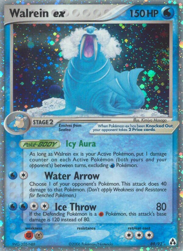 Walrein ex 089/93 — EX Legend Maker (English Pokémon TCG card)