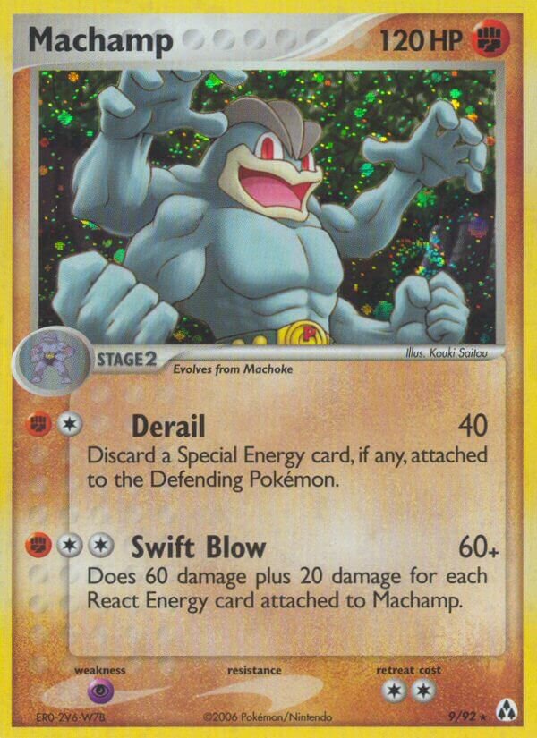 Machamp 009/93 — EX Legend Maker (English Pokémon TCG card)