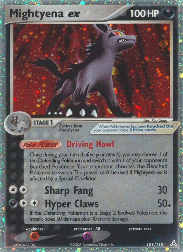 Mightyena ex 101/111 — EX Holon Phantoms (English Pokémon TCG card)
