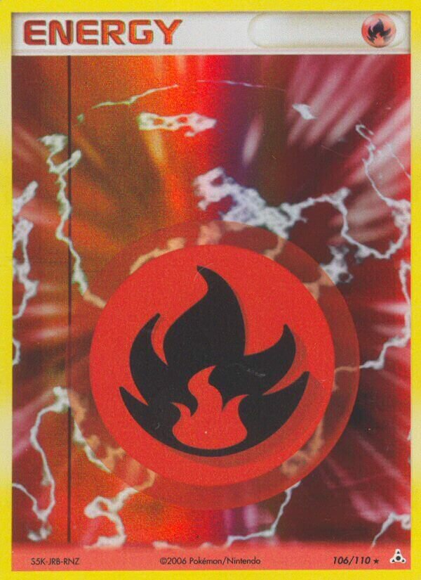 Fire Energy 106/111 — EX Holon Phantoms (English Pokémon TCG card)