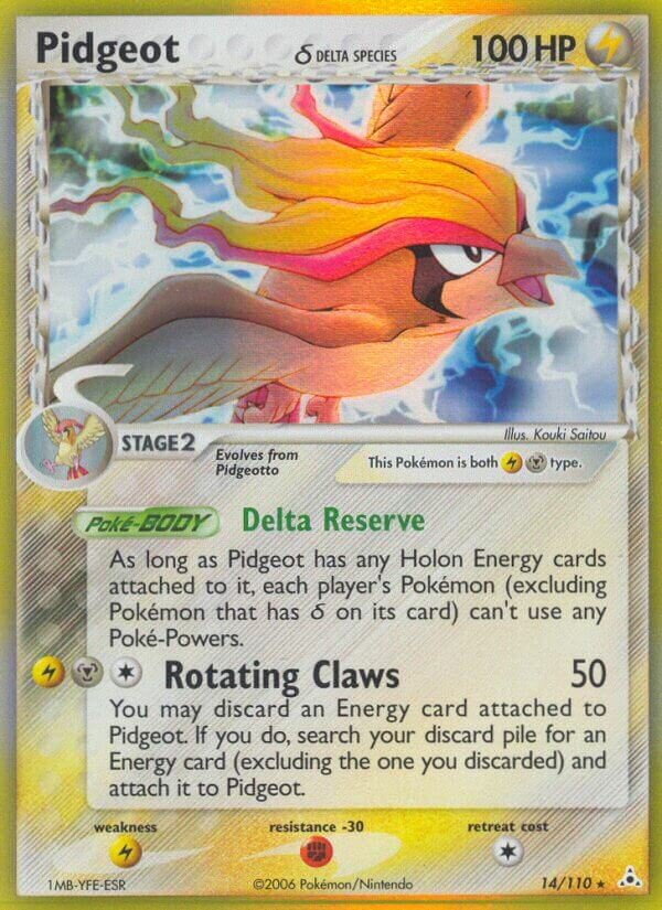 Pidgeot 014/111 — EX Holon Phantoms (English Pokémon TCG card)