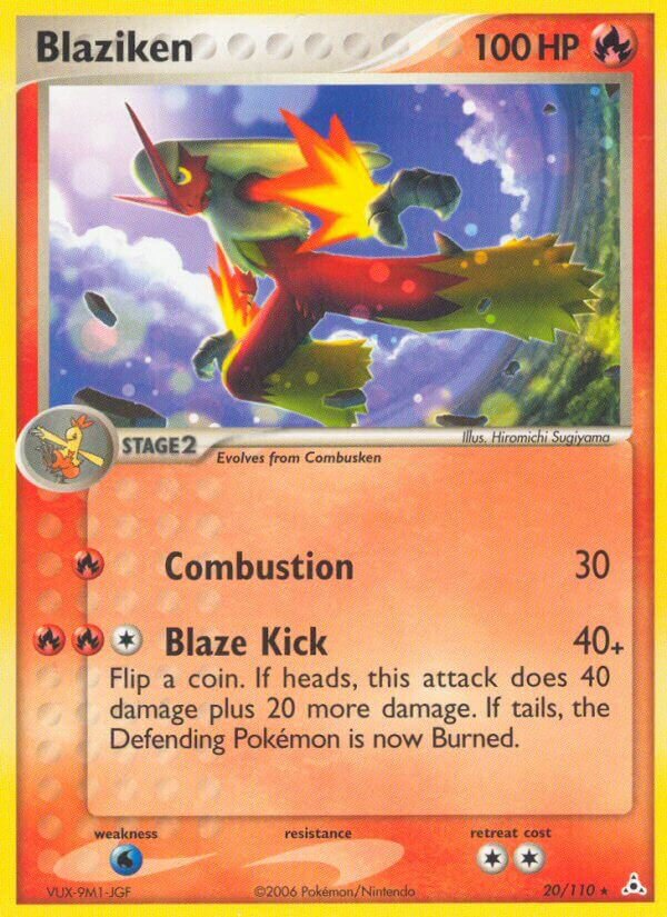 Blaziken 020/111 — EX Holon Phantoms (English Pokémon TCG card)