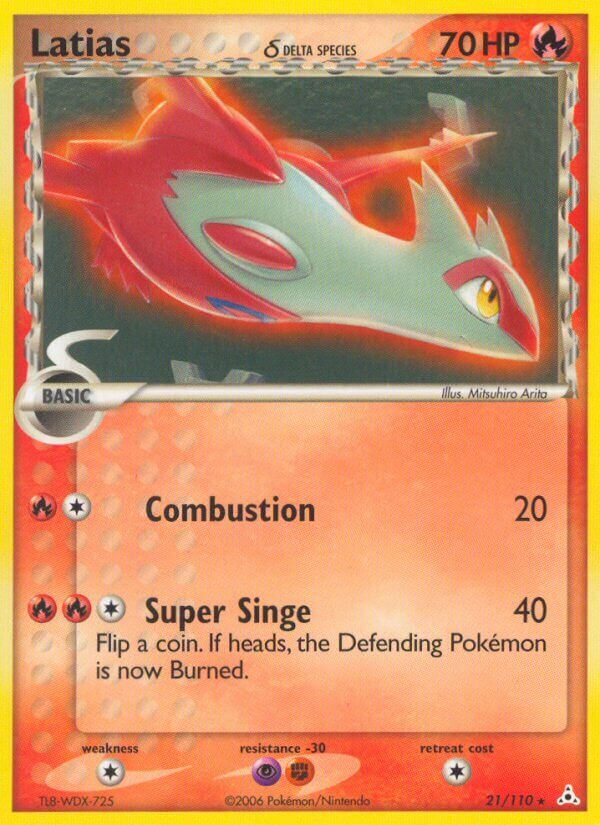 Latias 021/111 — EX Holon Phantoms (English Pokémon TCG card)