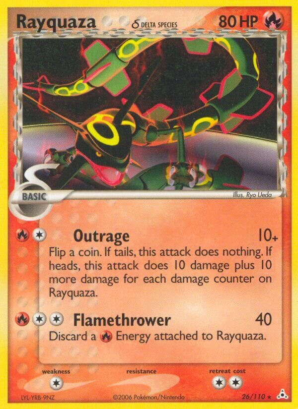 Rayquaza 026/111 — EX Holon Phantoms (English Pokémon TCG card)
