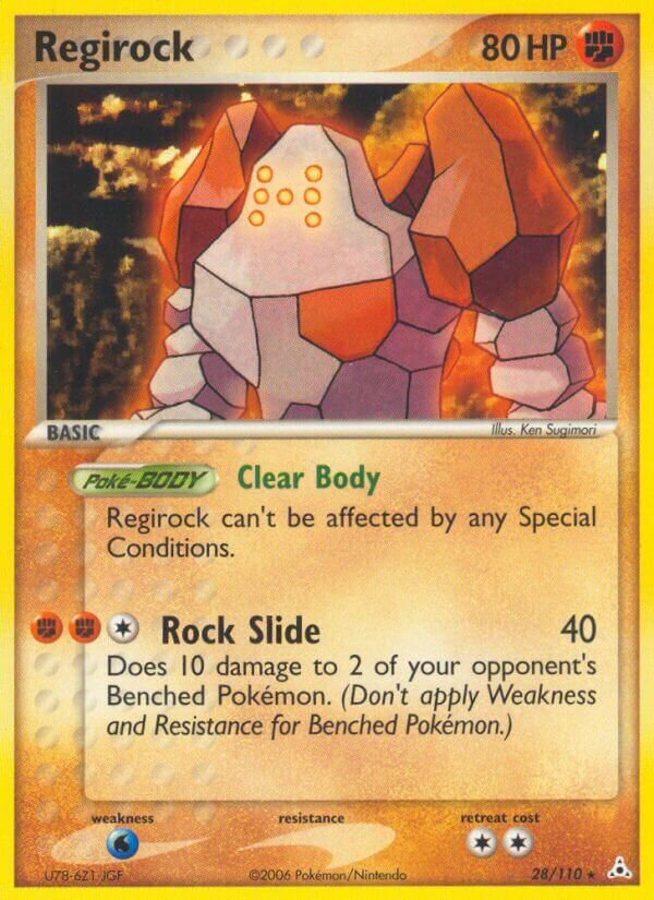 Regirock 028/111 — EX Holon Phantoms (English Pokémon TCG card)