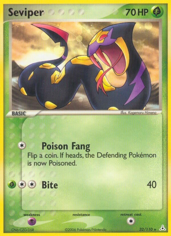 Seviper 032/111 — EX Holon Phantoms (English Pokémon TCG card)