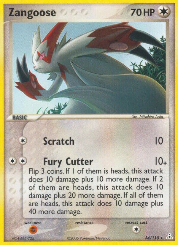 Zangoose 034/111 — EX Holon Phantoms (English Pokémon TCG card)