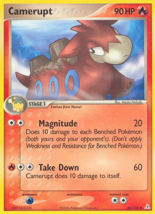 Camerupt 036/111 — EX Holon Phantoms (English Pokémon TCG card)