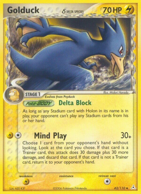 Golduck 043/111 — EX Holon Phantoms (English Pokémon TCG card)