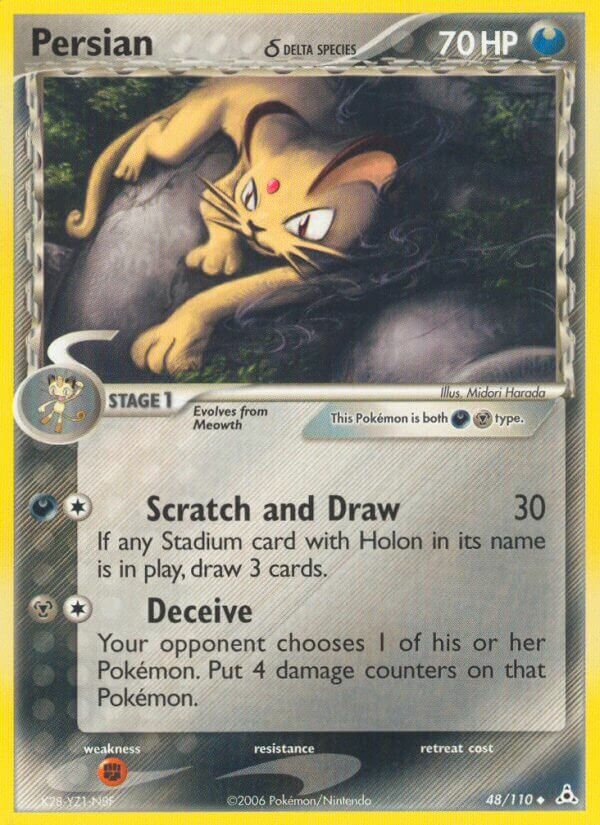 Persian 048/111 — EX Holon Phantoms (English Pokémon TCG card)