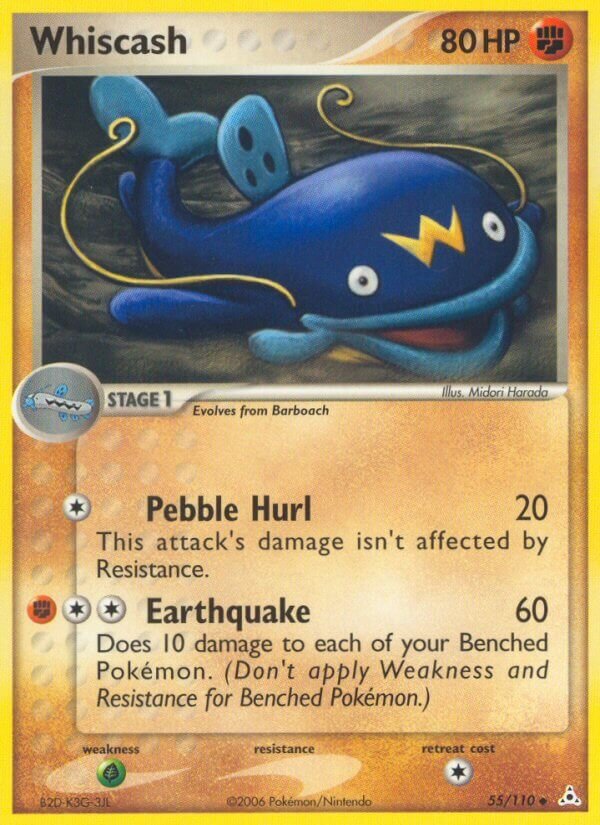 Whiscash 055/111 — EX Holon Phantoms (English Pokémon TCG card)
