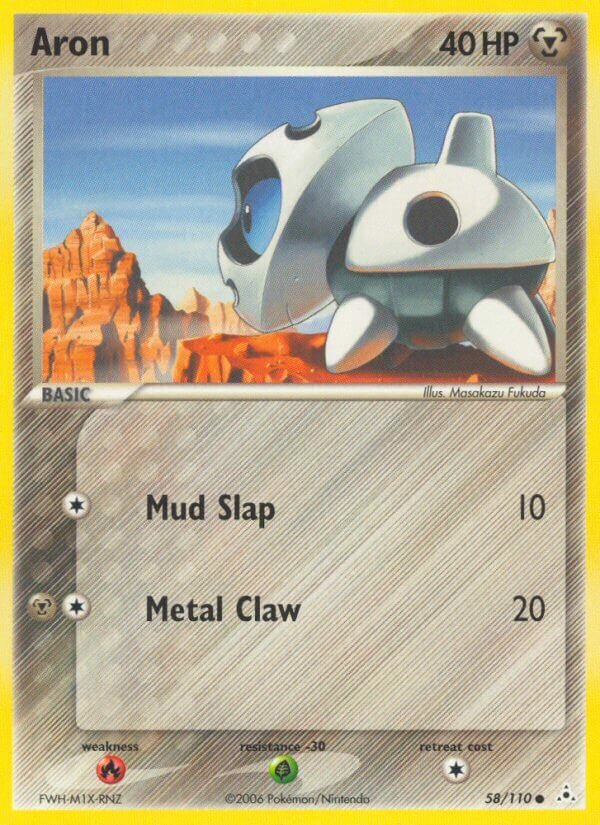 Aron 058/111 — EX Holon Phantoms (English Pokémon TCG card)