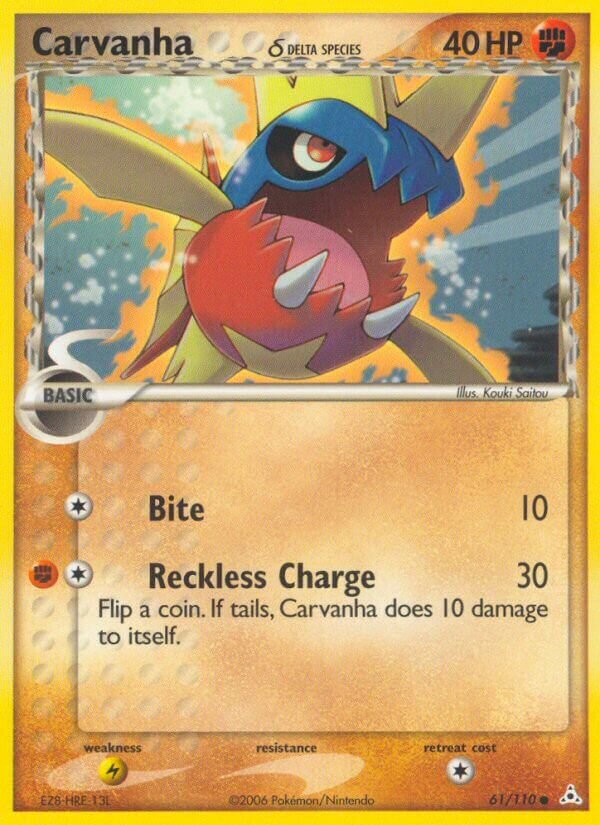 Carvanha 061/111 — EX Holon Phantoms (English Pokémon TCG card)