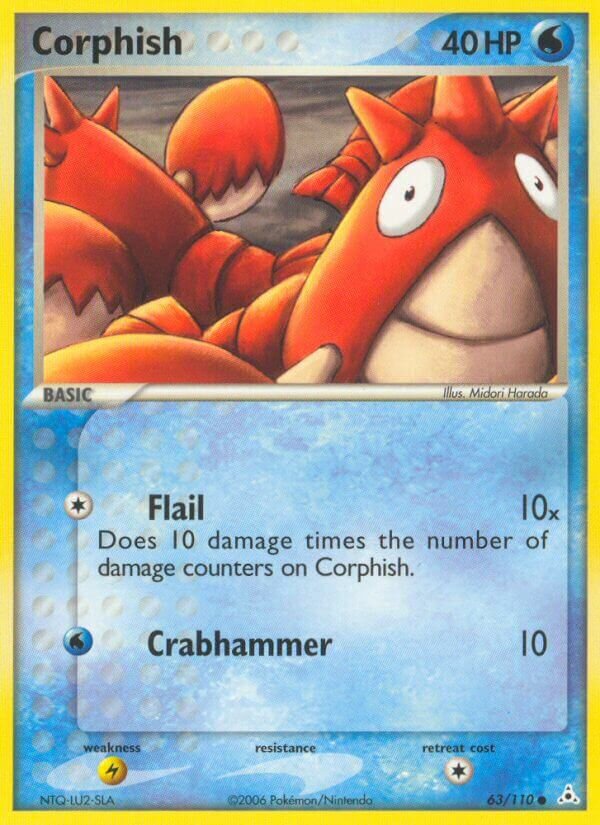 Corphish 063/111 — EX Holon Phantoms (English Pokémon TCG card)