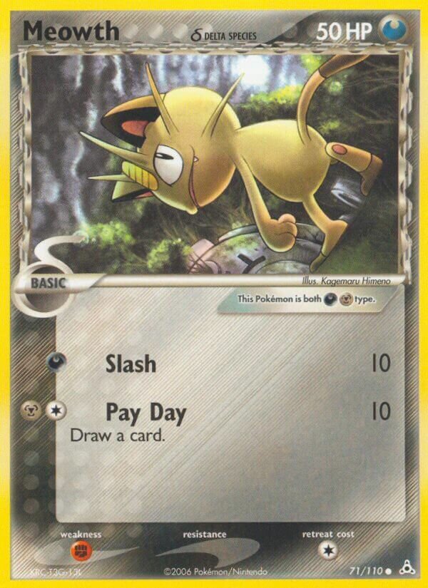Meowth 071/111 — EX Holon Phantoms (English Pokémon TCG card)