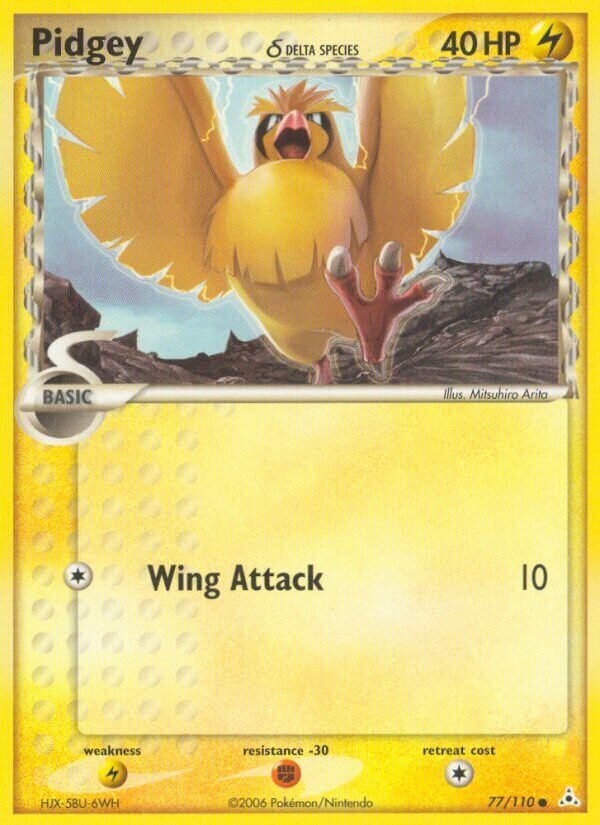 Pidgey 077/111 — EX Holon Phantoms (English Pokémon TCG card)