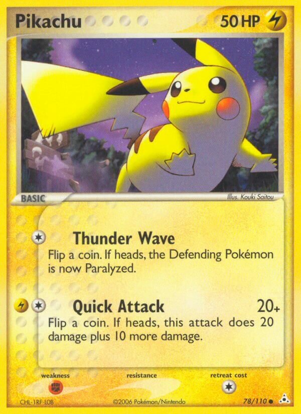 Pikachu 078/111 — EX Holon Phantoms (English Pokémon TCG card)