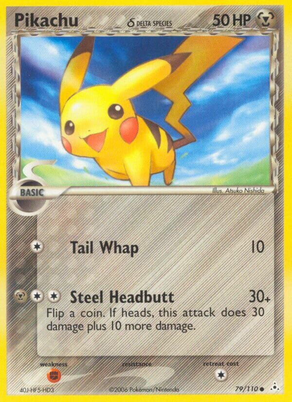 Pikachu 079/111 — EX Holon Phantoms (English Pokémon TCG card)