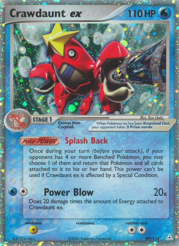 Crawdaunt ex 099/111 — EX Holon Phantoms (English Pokémon TCG card)