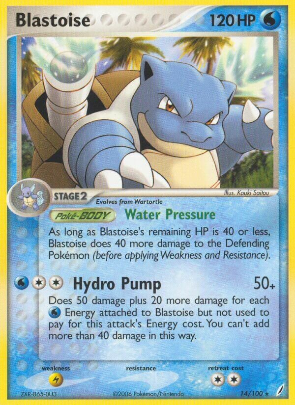 Blastoise 014/100 — EX Crystal Guardians (English Pokémon TCG card)