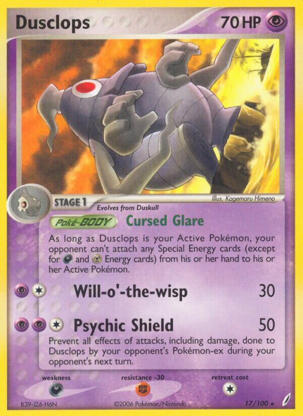 Dusclops 017/100 — EX Crystal Guardians (English Pokémon TCG card)