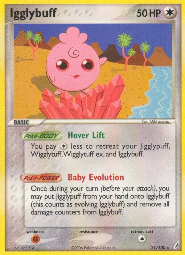 Igglybuff 021/100 — EX Crystal Guardians (English Pokémon TCG card)