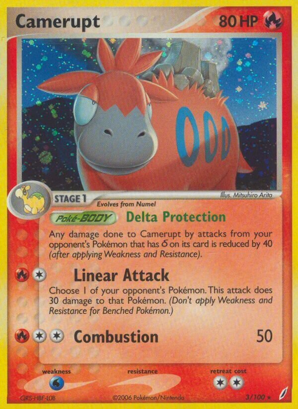 Camerupt 003/100 — EX Crystal Guardians (English Pokémon TCG card)