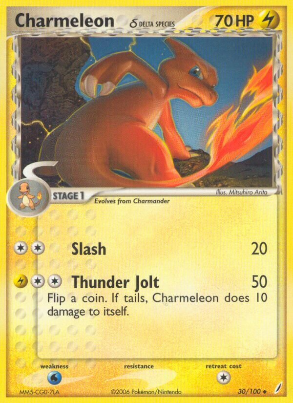 Charmeleon 030/100 — EX Crystal Guardians (English Pokémon TCG card)
