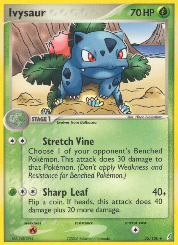 Ivysaur 035/100 — EX Crystal Guardians (English Pokémon TCG card)