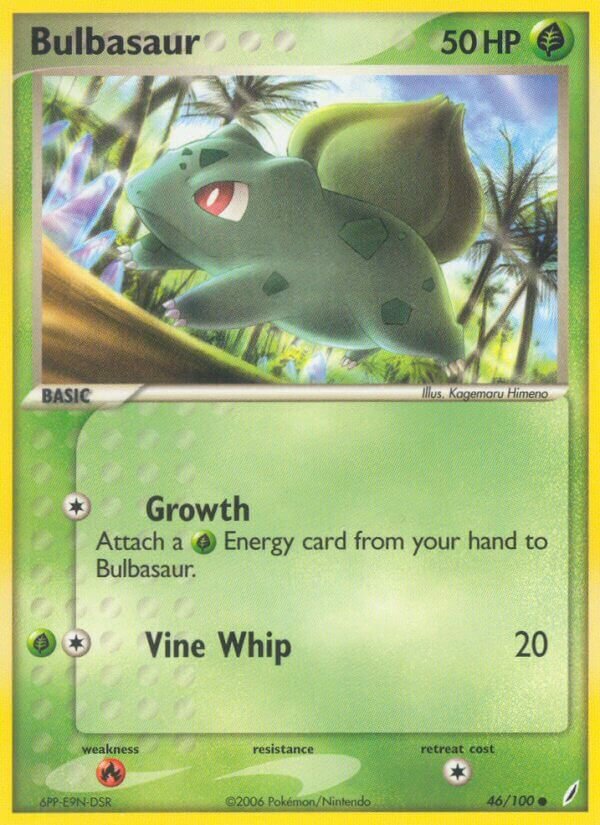 Bulbasaur 046/100 — EX Crystal Guardians (English Pokémon TCG card)