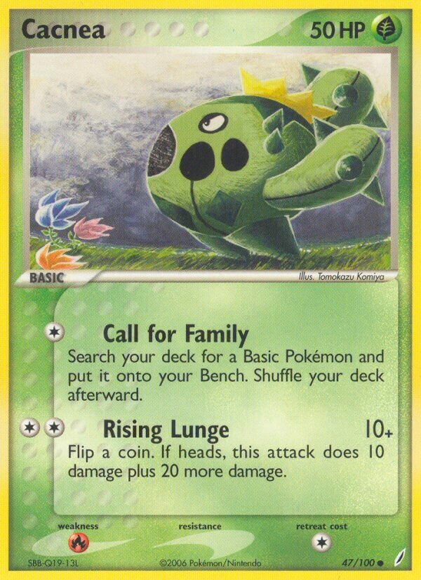 Cacnea 047/100 — EX Crystal Guardians (English Pokémon TCG card)