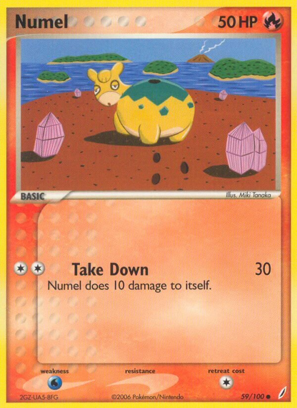 Numel 059/100 — EX Crystal Guardians (English Pokémon TCG card)
