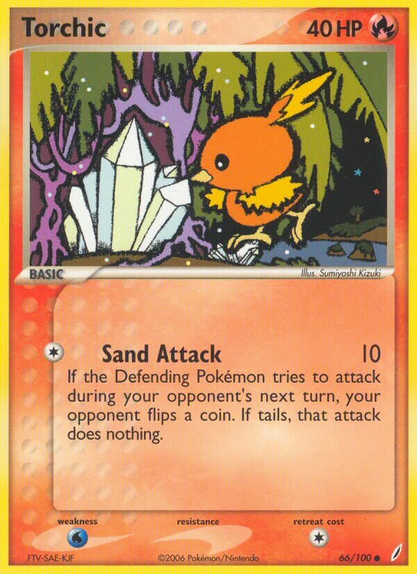 Torchic 066/100 — EX Crystal Guardians (English Pokémon TCG card)