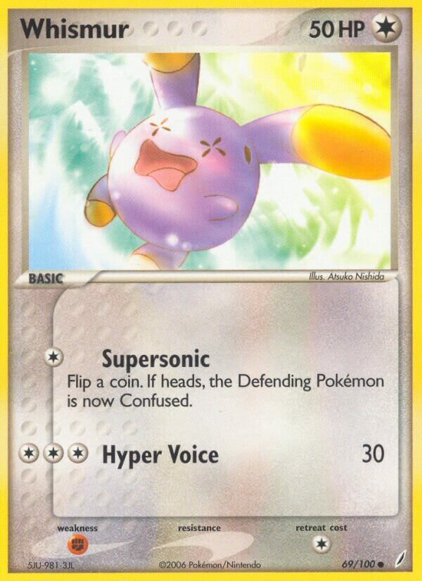 Whismur 069/100 — EX Crystal Guardians (English Pokémon TCG card)