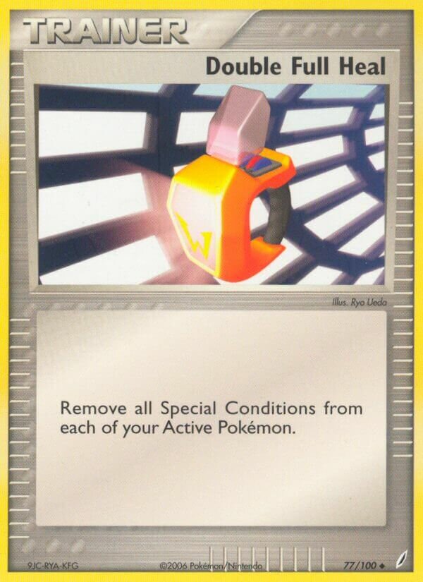 Double Full Heal 077/100 — EX Crystal Guardians (English Pokémon TCG card)