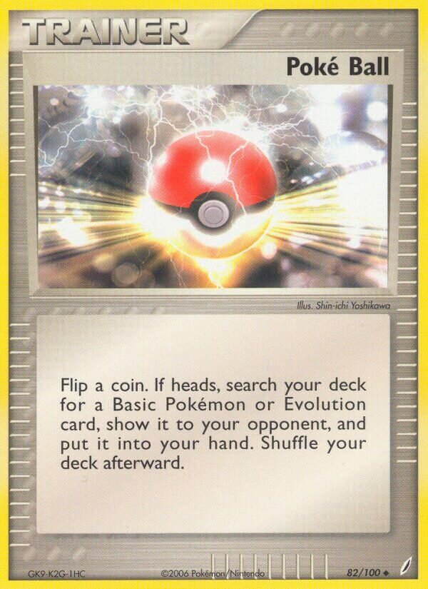 Poké Ball 082/100 — EX Crystal Guardians (English Pokémon TCG card)