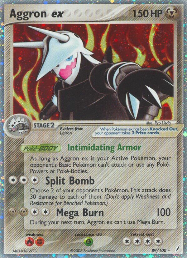 Aggron ex 089/100 — EX Crystal Guardians (English Pokémon TCG card)