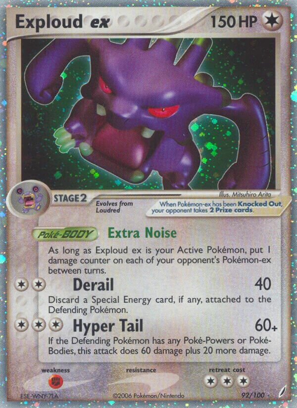 Exploud ex 092/100 — EX Crystal Guardians (English Pokémon TCG card)
