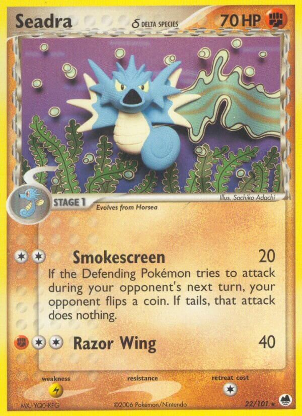 Seadra 022/101 — EX Dragon Frontiers (English Pokémon TCG card)