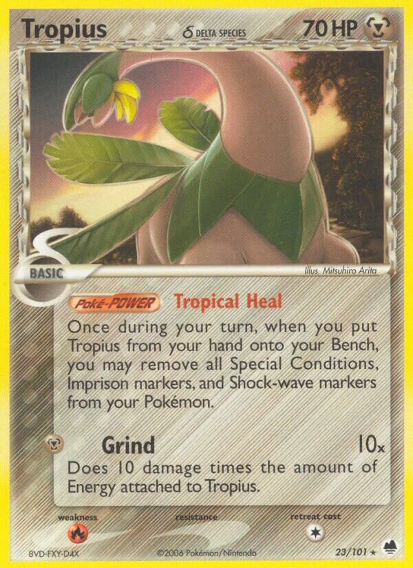 Tropius 023/101 — EX Dragon Frontiers (English Pokémon TCG card)
