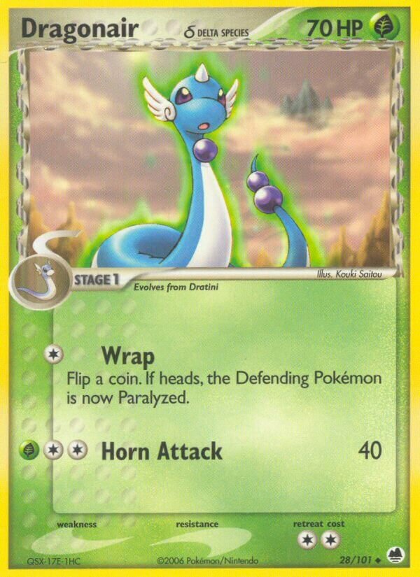 Dragonair 028/101 — EX Dragon Frontiers (English Pokémon TCG card)